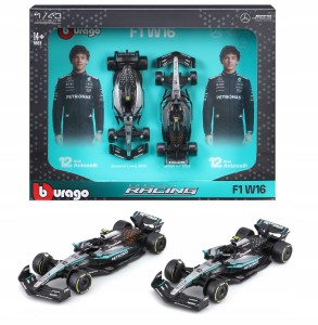 Mercedes-AMG W16 #12 Kimi Antonelli ZESTAW BOLIDÓW F1 1:43 BBURAGO 18-38115