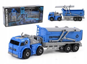 ROBOT CIĘŻARÓWKA SAMOCHÓD 2W1 POJAZD DO ROZKRĘCANIA SKRĘCANIA MAŁY MECHANIK