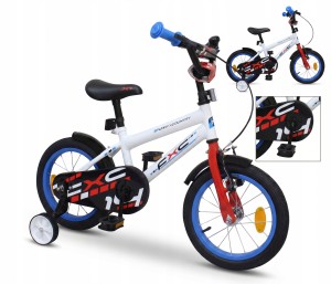 ROWER DLA DZIECI 14 CALI BIAŁY DZIECIĘCY LEKKA RAMA KÓŁKA BOCZNE