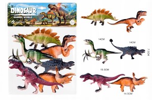 DINOZAURY FIGURKI T-REX PREHISTORYCZNE ZESTAW DINOZAURÓW FIGUREK 6SZT