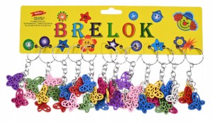 BRELOK DLA DZIECI MOTYLE ZAWIESZKA DO KLUCZY PREZENT ZESTAW 12SZT