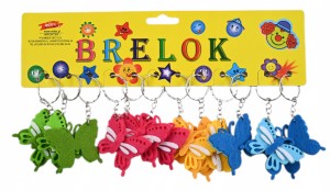 MOTYL MIĘKKI BRELOK DO KLUCZY ZAWIESZKA PREZENT ZESTAW 12SZT