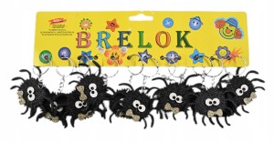 PAJĄK BRELOK DO KLUCZY HALLOWEEN ZAWIESZKA PREZENT ZESTAW 12SZT