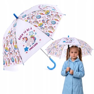 PARASOLKA DZIECIĘCA DLA DZIEWCZYNKI JEDNOROŻEC LEKKI PARASOL RÓŻNE KOLORY