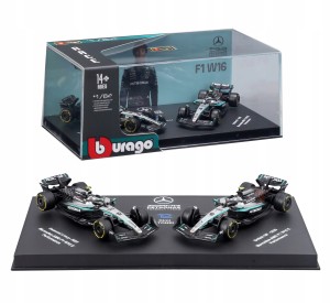 ZESTAW BOLIDÓW F1 Mercedes AMG W16 2025 #12 Antonelli 1:64 BBURAGO 18-58020