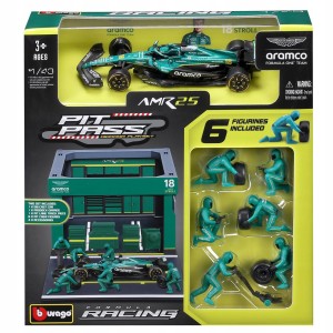 BOKS GARAŻOWY PIT LANE BOLID F1 Aston Martin AMR25 Stroll BBURAGO 18-38460
