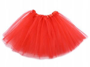 CZERWONA SPÓDNICZKA TIULOWA TUTU DLA DZIECI 30CM